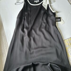 Signature by Robbie Bee Black and White Midi Dress